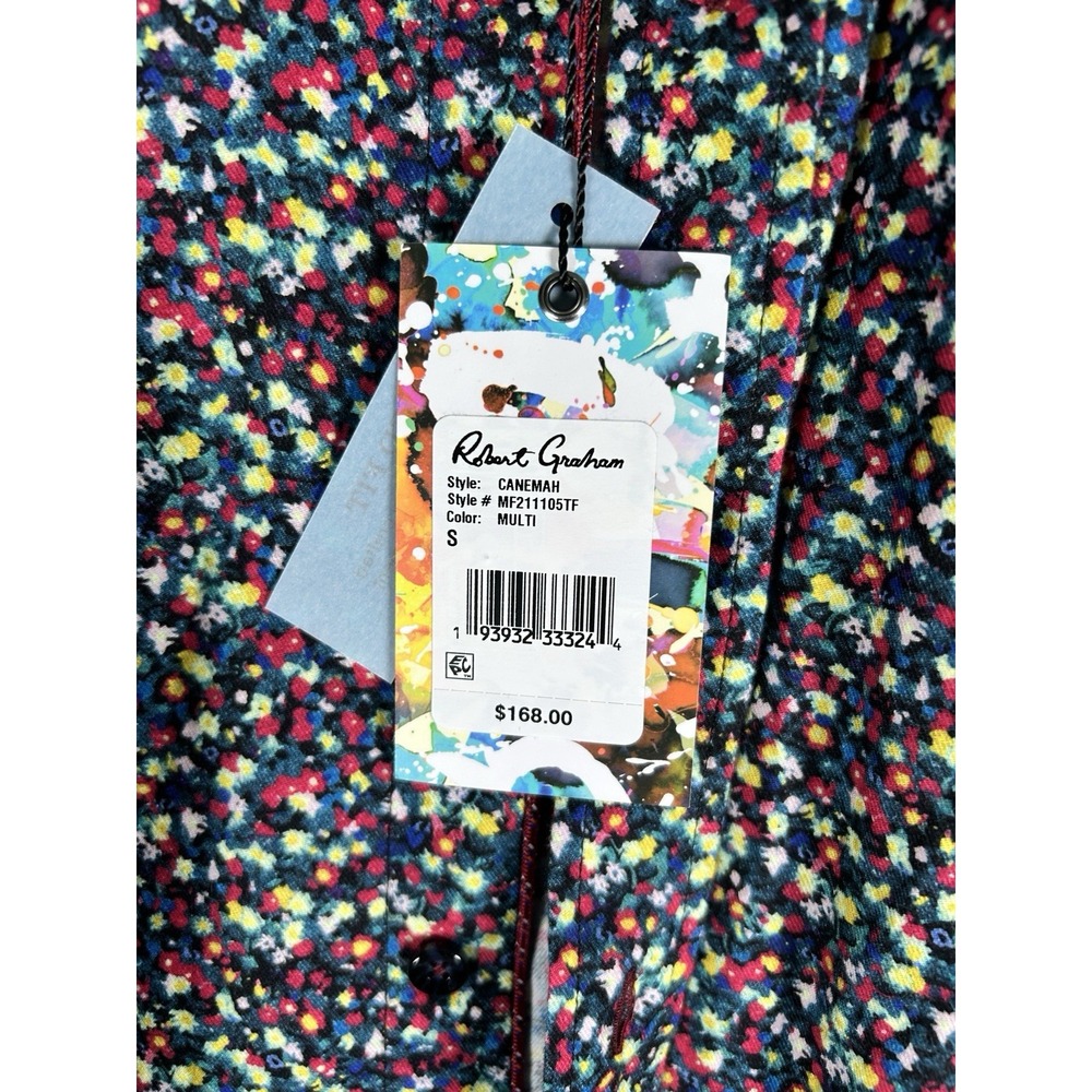 New Robert Graham Multicolor Paisley Shirt w/Different‎ Paisley Canemah - Picture 2 of 6